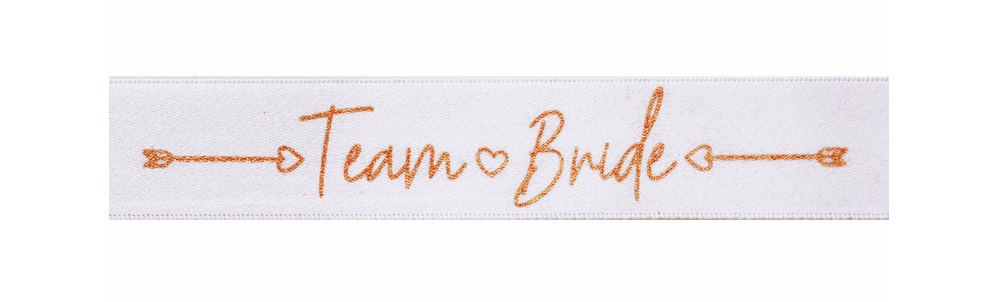 Wedding Ribbon Team Bride 25mm